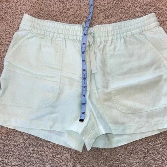 J. Crew Point Sur Seaside Shorts Linen Blend Light Mint Green Size large - Picture 8 of 12